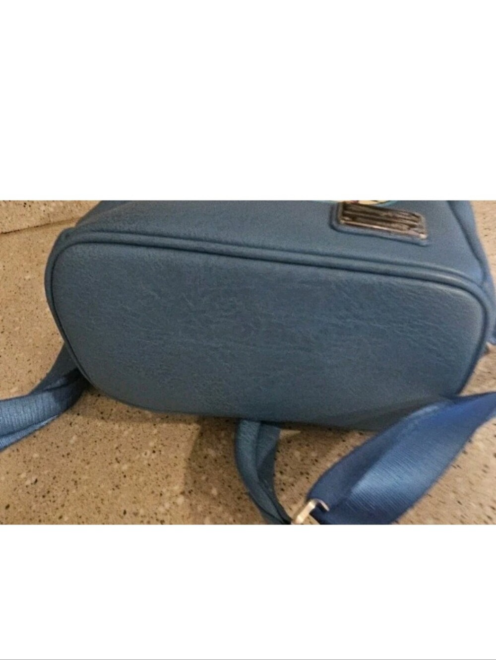 Disney Parks Loungefly Stitch Big Face Cosplay Mini Backpack 3D Ears Blue Used - Picture 5 of 6